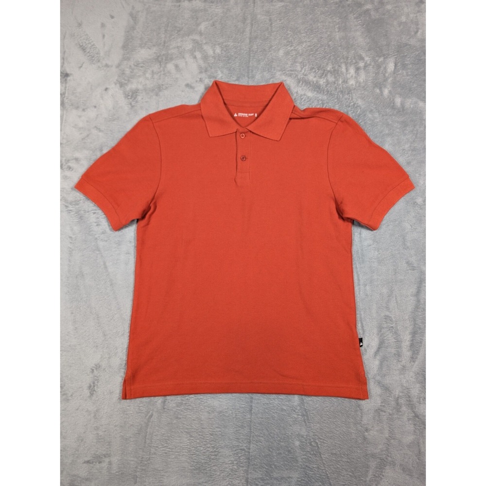 Mens American Giant Cotton Pique Polo Sz S Orange Nwot